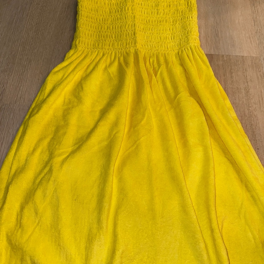 Vibrant Yellow Strapless Dress